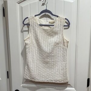 Sleeveless Lace Tank Top